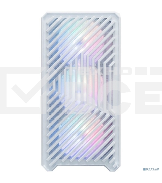 Компьютерный корпус 1STPLAYER TRILOBITE T5 ARGB белый / mATX / 4x120мм ARGB fans / T5-WH-4F7-W