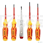 Набор диэлектрического инструмента Rexant RI-01, 7 предметов, до 1000 В, тканевый пенал, фото3