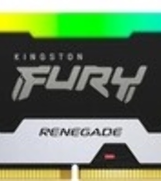 Оперативная память Kingston Fury Renegade, DDR5, 16Gb (1x16Gb), 6400MHz, CL32, DIMM, с радиатором, серебристый/черный