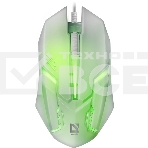 Мышь проводная Defender Cyber MB-560L белый, 1200 dpi, USB, кнопки - 3, фото14