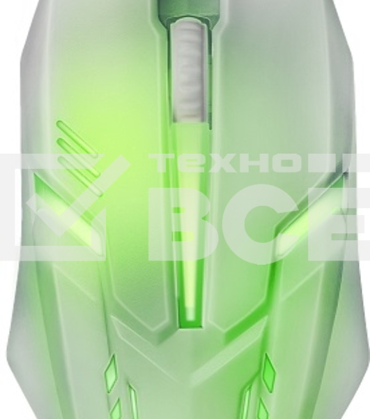 Мышь проводная Defender Cyber MB-560L белый, 1200 dpi, USB, кнопки - 3