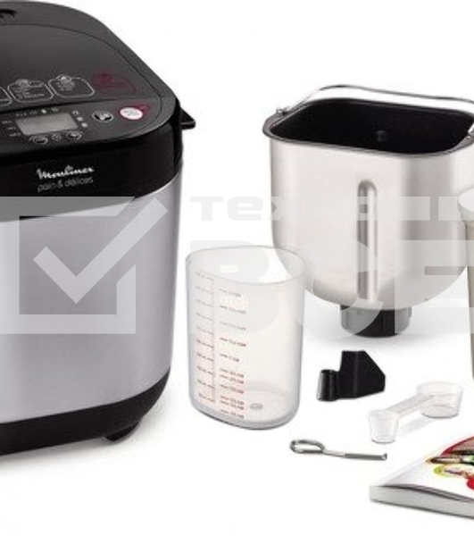 Хлебопечь Moulinex OW240E30 650Вт серебристый/черный