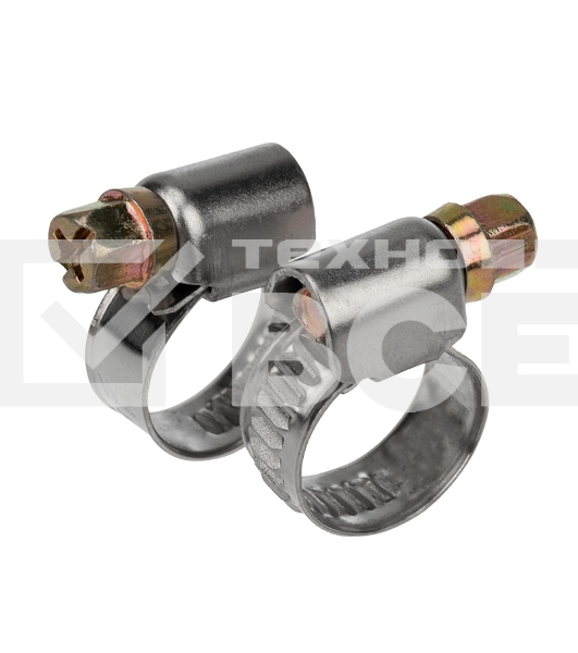 Хомут червячный Rexant 8-12-0,7 мм, (упак. 50 шт)