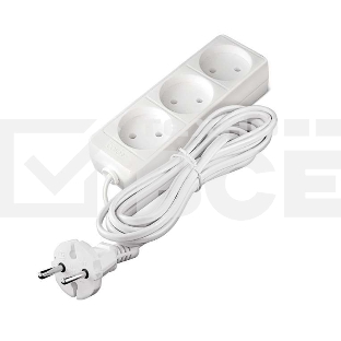 Удлинитель 3х5м без заземл. 6А IP20 ШВВП 1.3кВт Союз 481S-0305