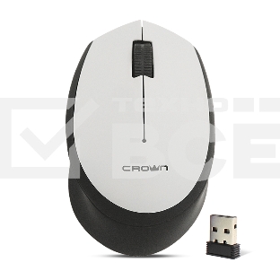 Мышь беспроводная CROWN CMM-937W black/grey