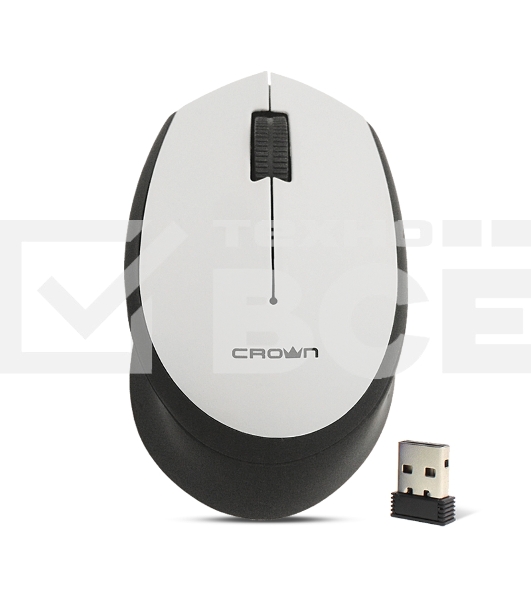 Мышь беспроводная CROWN CMM-937W black/grey