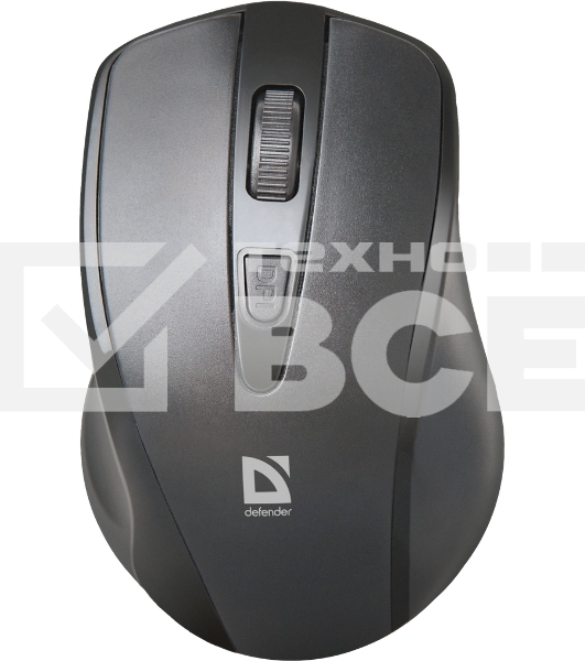 Мышь беспроводная Defender Datum MM-265 черный, 1600 dpi, радиоканал, USB, кнопки - 4