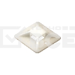 Самоклеющаяся площадка для крепления стяжек ExeGate EX293141RUS STM2020W-100 (20х20 мм, halogen free, -40°C - +85°C, белая, 100 шт), фото2