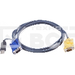 Переключатель ATEN 2L-5202UP Шнур, монитор+клавиатура+мышь Intelligent CABLE HD15M/USBAM 1.8M, фото6