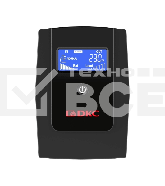 Источник бесперебойного питания ИБП Info LCD 600В.А IEC C13 (3) USB + RJ45 DKC INFOLCD600I