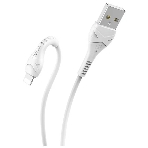 Кабель USB HOCO X37 Cool, USB - Lightning, 2.4А, 1м, белый, фото 1