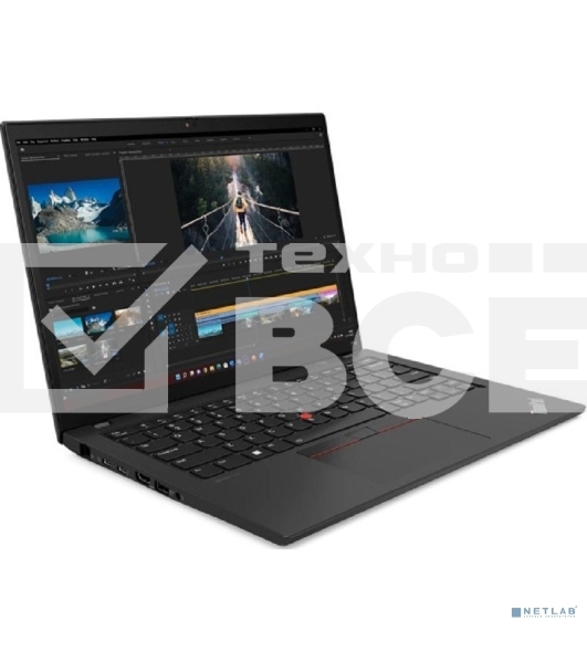 Ноутбук Lenovo ThinkPad T14 Gen 4 i7-1355U 16Gb SSD 512Gb Intel UHD Graphics 14 WUXGA IPS TS Cam 39.3Вт*ч Win11Pro(ENG) KBD RU\ENG Черный 21HD0077US