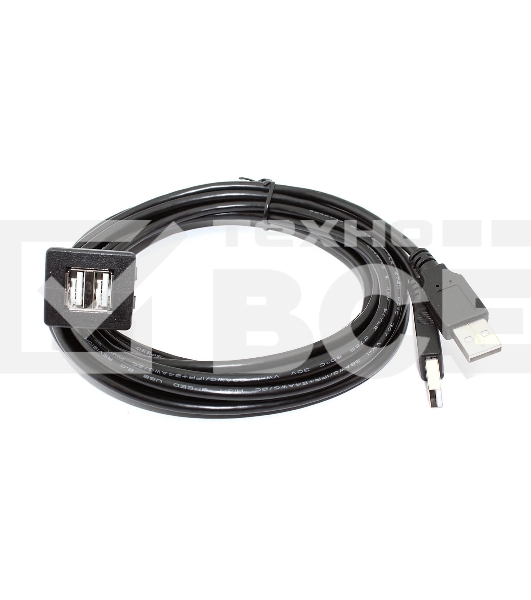 Кабель с разъемами USB 2.0  2 мама для монтажа - 2 папа 2 м