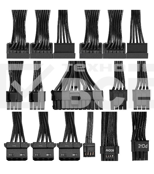 Блок питания 850W ExeGate 80 PLUS® GOLD 850VSP FС (ATX3.0, APFC, КПД 90% (80 PLUS Gold), 120mm fan, 24pin, 2x(4+4)pin, PCIE5.0/12VHPWR, 4xPCI-E, 6xSATA, 3xIDE, 1xFDD, Full Cable Management, black, Color box)