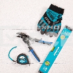 Ножницы по металлу GROSS 78351 усиленные 255мм прямой и правый резсталь-СrMo двухкомп.рукоятки, фото 1