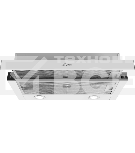 Вытяжка встраиваемая Monsher Laura 60 Blanc белый, 60 см, 550 куб. м/ч, 47 дБ