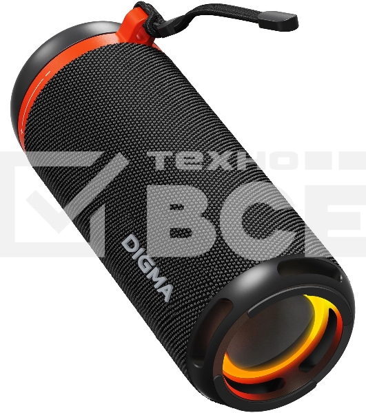 Колонка портатитвная Digma D-PS1521 черный 16W 2.0 BT 10м 1800mAh (PS1521B)