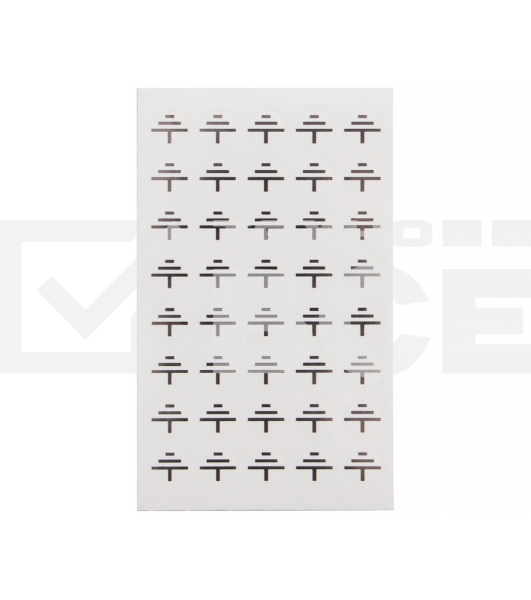 Наклейка знак электробезопасности Rexant 'Заземление' диаметр 10 мм, 200 наклеек (5 листов)