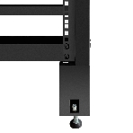 Стойка ExeGate EOR2-42U.1000.BLACK (открытая телекоммуникационная 19', 42U, двухрамная, усиленная, с роликовыми опорами, раздвижная, В2055хШ600х Г(550-790) мм, цвет черный RAL 9004), фото3