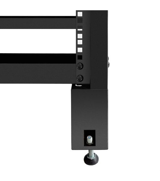 Стойка ExeGate EOR2-42U.1000.BLACK (открытая телекоммуникационная 19', 42U, двухрамная, усиленная, с роликовыми опорами, раздвижная, В2055хШ600х Г(550-790) мм, цвет черный RAL 9004)