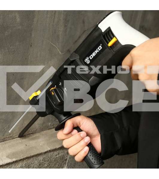 Перфоратор Deko DKH850W патрон:SDS-plus уд.:3Дж 850Вт (кейс в комплекте)