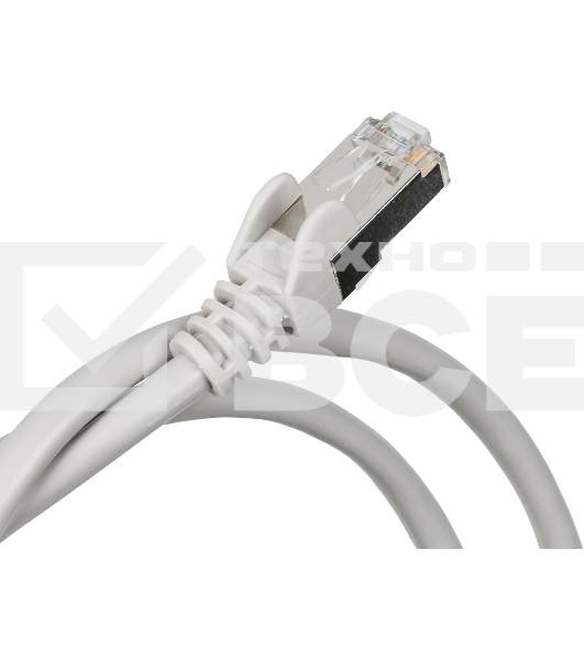 Кабель Патч-корд Lanmaster TWT-45-45-1.0/S-GY вилка RJ-45-вилка RJ-45 кат.5е 1м серый LSZH (уп.:1шт)