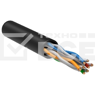Кабель информационный ITK LC3-C604-139 кат.6 U/UTP не экранированный 4X2X23AWG LDPE внешний 305м черный