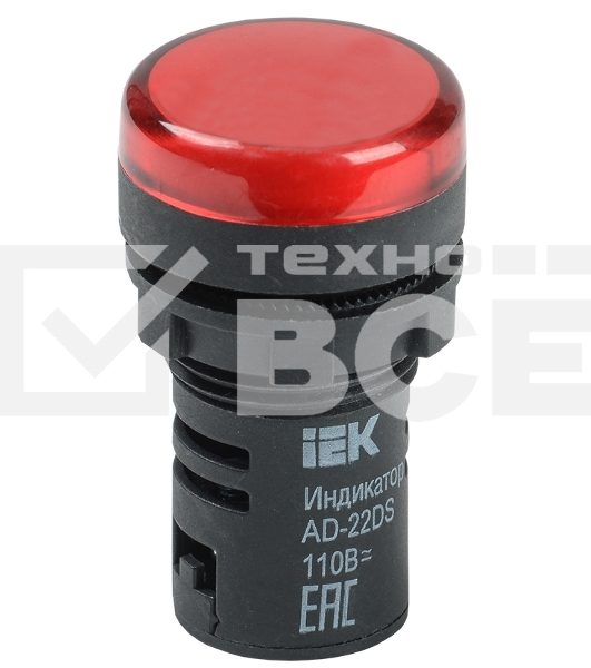 Арматура светосигнальная AD-22DS 24В AC/DC красн. ИЭК BLS10-ADDS-024-K04