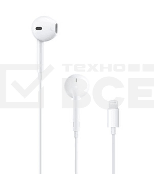 Гарнитура Apple MMTN2ZM/A белый EarPods with Lightning