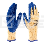 Перчатки трикотажные, полиэфирные, латексное рельефное покрытие, размер 9 Сибртех, фото5