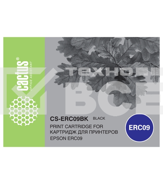 Картридж матричный Cactus CS-ERC09BK черный для Epson ERC09
