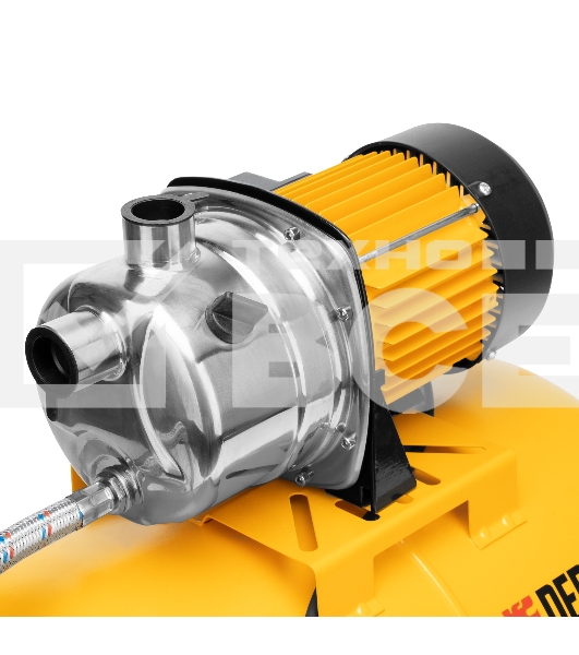 Насосная станция PSL1100X, 1100 Вт, 3600 л/ч, ресивер 50 л, подъем 45 м, нержавейка  Denzel
