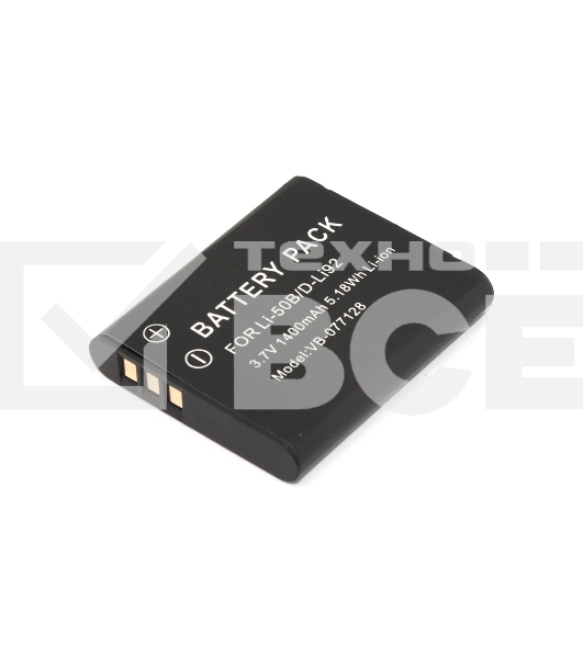 Аккумуляторная батарея для фото и видеокамер D-Li92, Li-50B 3,7V 1400mAh Li-ion