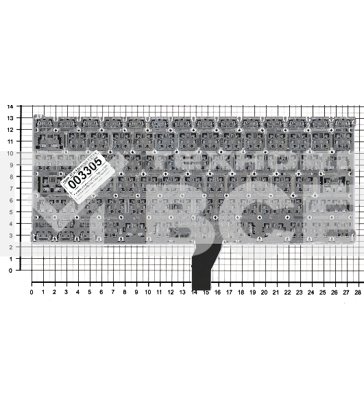 Клавиатура для ноутбука MacBook A1369 плоский ENTER без подсветки 2010+