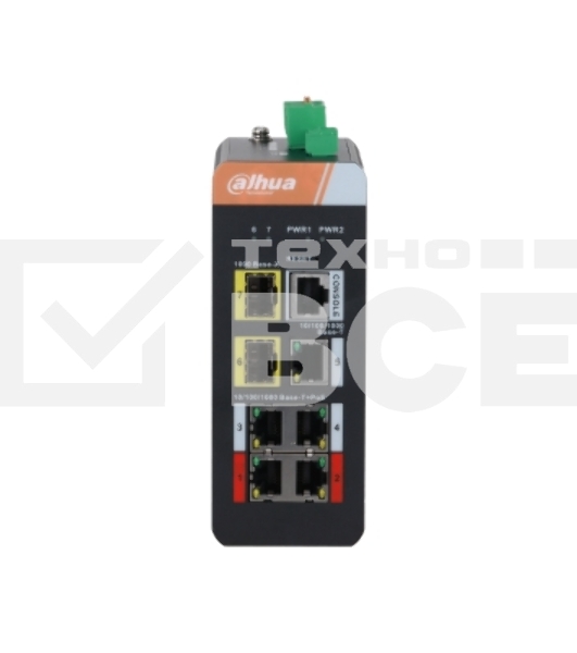 Коммутатор Dahua DH-IS4207-4GT-120 5G 2SFP 4PoE 120W неуправляемый