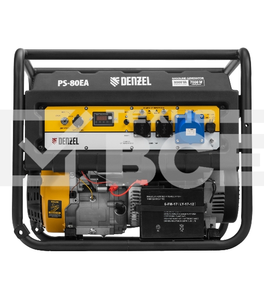 Электрогенератор бензиновый Denzel PS 80 EA, 8 кВт, 85 дБ, 90 кг