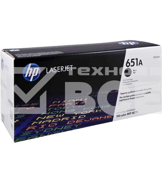 Картридж лазерный HP CE340A 651A черный для LaserJet 700 Color MFP 775 13500стр.