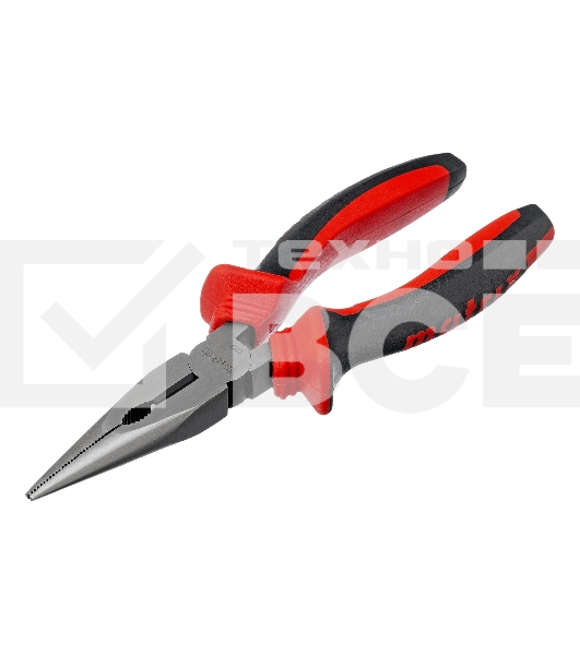 Длинногубцы прямые, 160 мм, хром-ванадий, двухкомпонентные рукоятки Matrix