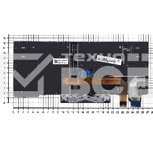 Клавиатура для ноутбука Lenovo ThinkPad X13 Yoga Gen 1 черная с подсветкой