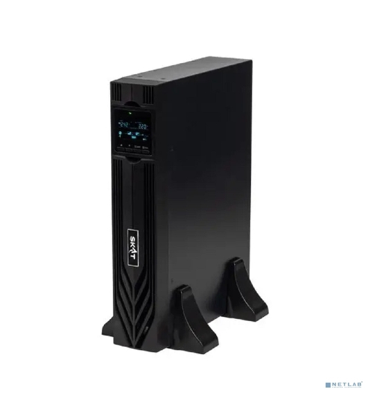 Источник бесперебойного питания Бастион SKAT-UPS 1000-RACK-ON-2X9 P3 Online, синус, 1000ВА/1000 Вт, стойка/на пол, 2xSchuko, встр. АКБ 24В (2x9 Ач), SNMP/USB/RS-232/EPO, доп блок до 4 шт SKAT BC 24/18S3, МПТ (8760)