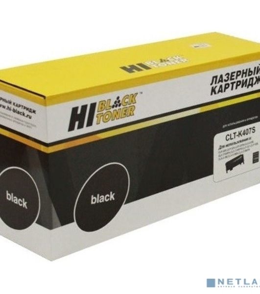 Расходные материалы Hi-Black CLT-K407S  Картридж для  Samsung CLP320/320N/CLX-3185/3185N/FN Bk с чипом      