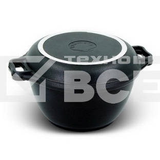 КУКМОР К-34а 3,0л. Казан с крышкой-сковородой 3 л АП      