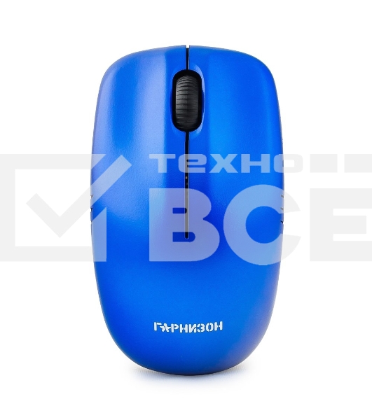 Мышь беспроводная Гарнизон GMW-400B синий, 1200 dpi, радиоканал, USB, кнопки - 3