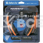 Наушники Defender Warhead G-120 черный/оранжевый кабель 2 м, фото3