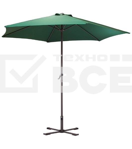 Зонт садовый Ecos GU-03 (зеленый) с крестообразным основанием