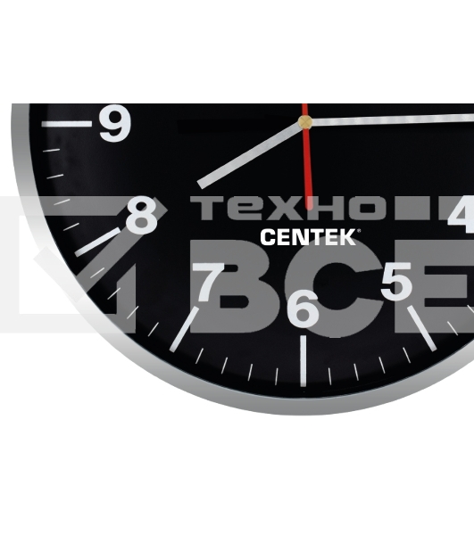 Часы настенные Centek СТ-7100 черный