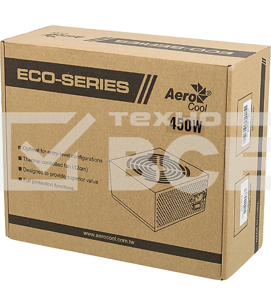 Блок питания Aerocool / Formula ECO-450W, 450Вт, 120мм, серебро