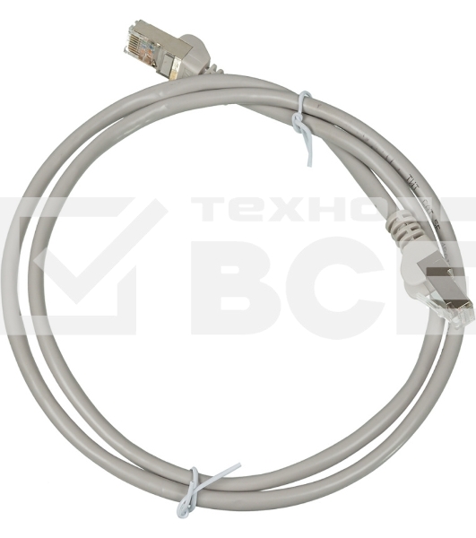 Кабель Патч-корд Lanmaster TWT-45-45-1.0/S-GY вилка RJ-45-вилка RJ-45 кат.5е 1м серый LSZH (уп.:1шт)