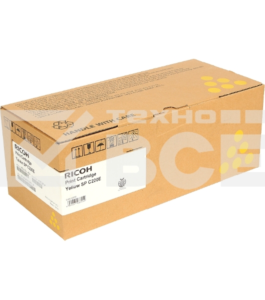Картридж лазерный Ricoh тип SPC220E желтый для Aficio SP C220S/C221SF/C222SF/ SP C220N/C221N/C222DN/C240DN/C240SF 2300 отпечатков