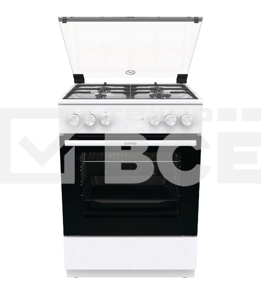 Комбинированная плита Gorenje GK6A20WF белый реш.чугун
